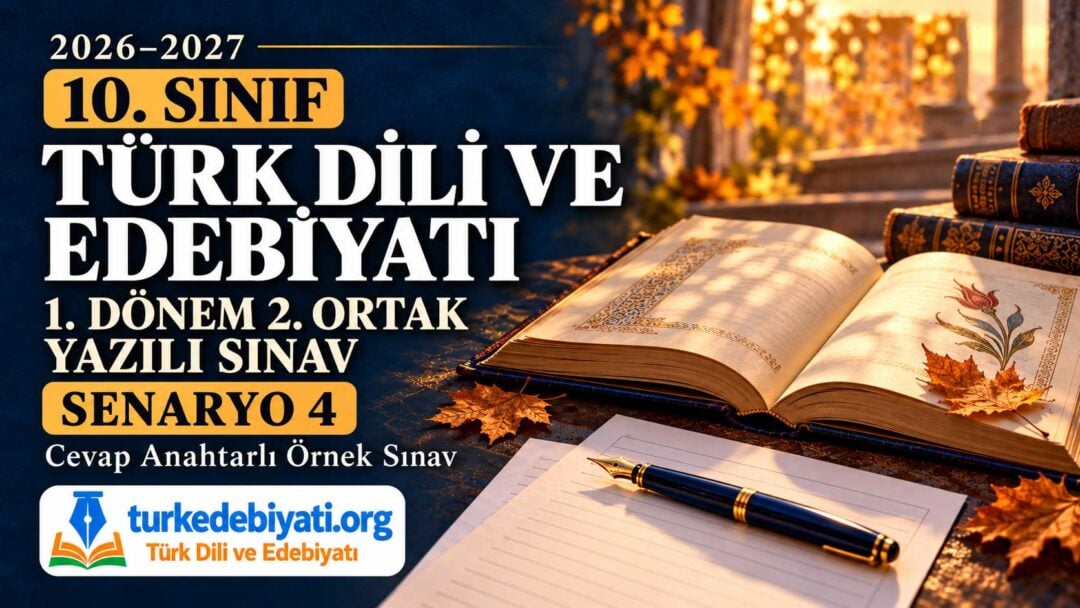 2026-2027 Türk dili ve Edebiyatı 1. Dönem 2. Yazılı
