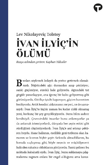 İvan İlyiç’in Ölümü – Lev Nikolayeviç Tolstoy Kitap Hakkında